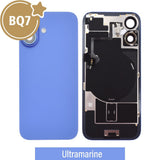 Rear Cover Glass with Camera Lens Glass and Wireless NFC Charging with Flash Flex Cable for iPhone 16 High Quality