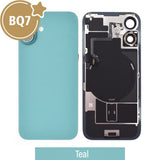 Rear Cover Glass with Camera Lens Glass and Wireless NFC Charging with Flash Flex Cable for iPhone 16 High Quality