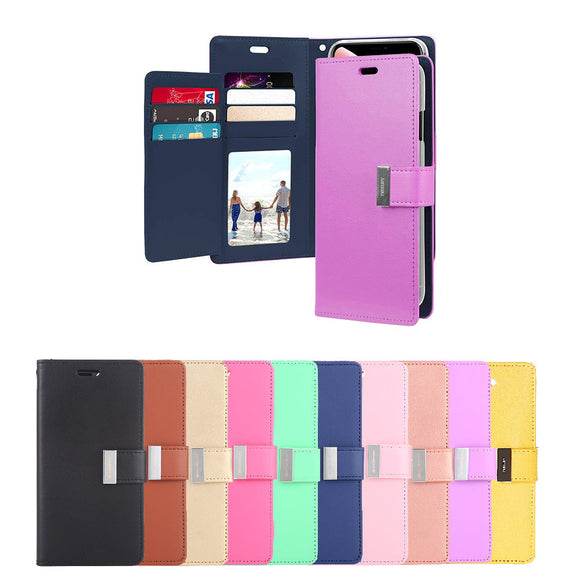 Goospery Rich Diary Wallet Case with Card Slots for Samsung A11 A115