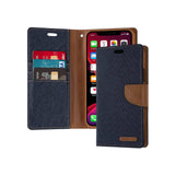 Goospery Canvas Diary Wallet Case With Card Slots for Samsung Galaxy A7 2017 A720