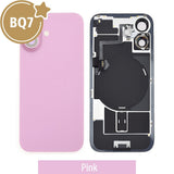 Rear Cover Glass with Camera Lens Glass and Wireless NFC Charging with Flash Flex Cable for iPhone 16 High Quality