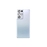 Back Battery Cover with Camera Lens and Adhesive for Samsung Galaxy S21 Ultra
