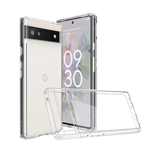 High Quality TPU+PC Hybrid Transparent Case for Google Pixel 6a