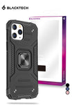 Blacktech Robot Magnet Case with 360° Rotating Ring for iPhone 13 Pro / Max