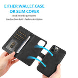 Goospery PU Leather Card-Slot Detachable Diary Case for iPhone 11 Pro Max