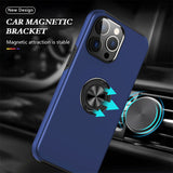 Magnetic Ring Holder Shockproof Cover Case for iPhone 15 Pro Max