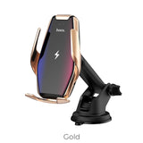 hoco S14 15W Wireless Fast Charge Automatic Induction Car Holder