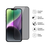Privacy 2.5D Full Coverage Silk Printing Tempered Glass Screen Protector for iPhone 17/16 Pro Max Air