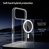 High Quality Acrylic + TPU Hybrid Transparent Case Cover With Magnetic Ring for iPhone 17 Pro Max Air
