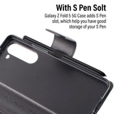 Hanman PU Flip Leather Wallet Cover Case for Samsung Galaxy Z Fold7 F966