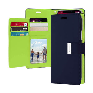 Goospery Rich Diary Wallet Case with Card Slots for Samsung A12 A125