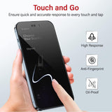 Privacy 2.5D Tempered Glass Screen Protector for iPhone 17 16 Pro Max