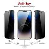 Privacy 2.5D Tempered Glass Screen Protector for iPhone 17 16 Pro Max