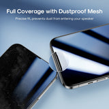 2.5D Full Coverage Silk Printing HD+ Clarity Glass Screen Protector for iPhone 17 16 Pro Max Air