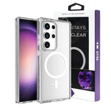 UTIA Shockproof Transparent Magsafe Cover Case for Samsung Galaxy S25 Edge Transparent