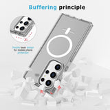 UTIA Shockproof Transparent Magsafe Cover Case for Samsung Galaxy S25 Edge Transparent