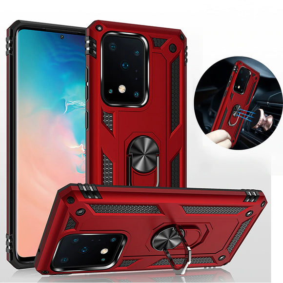Heavy Duty Case with 360° Rotating Ring Kickstand for Samsung S20/S20+/S20 Ultra