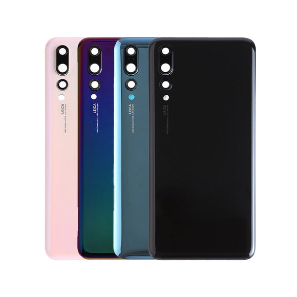 Back Battery Cover with Camera Lens and Adhesive for Huawei P20 Pro