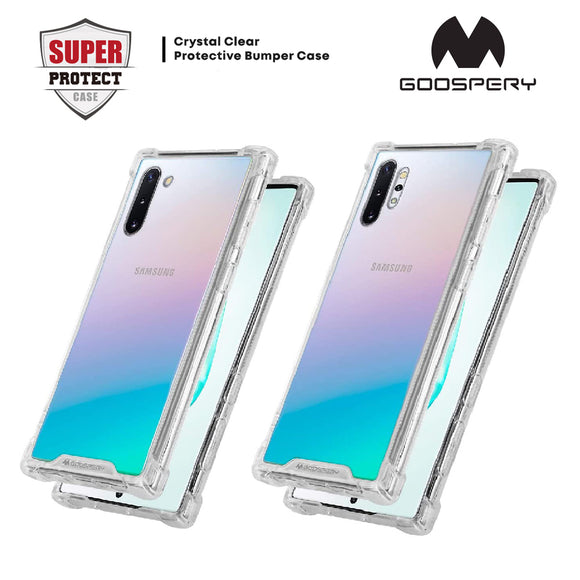 Goospery Clear Shockproof Slim Protective Case with Reinforced Corners for Samsung Galaxy Note 10/Note 10+