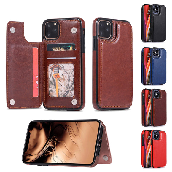 Back Magnetic Flip Leather Wallet Case Card Slots iPhone 11 11 Pro 11 Pro Max