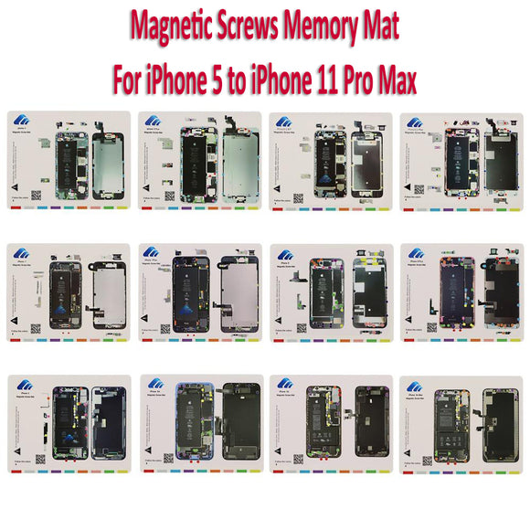 Magnetic Screw Memory Mat for iPhone 11 Pro Max XS XR X 8 7 6S 6 Plus 5S 5C 5