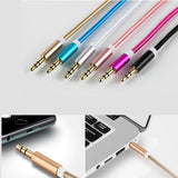 Male To Male Audio braided Gold Plated 3.5mm AUX Extension Cable for Car and Phone