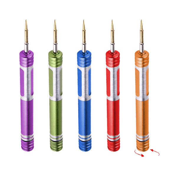 Screwdriver for iPhone Apple Watch Samsung and other Mobile Phones 0.6mm Tri Point 0.8mm Pentalobe and 1.5mm Philips