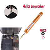 Screwdriver for iPhone Apple Watch Samsung and other Mobile Phones 0.6mm Tri Point 0.8mm Pentalobe and 1.5mm Philips