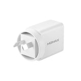 MOMAX ONEPLUG 20W USB-C PD Wall Fast Charger Dual Output USB-C PD & USB-A AU PLUG UM13