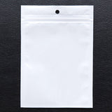White/Clear Resealable Plastic Seal Bags Retail Packaging Pouches With Hang Hole Various Sizes