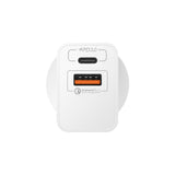 MOMAX ONEPLUG 20W USB-C PD Wall Fast Charger Dual Output USB-C PD & USB-A AU PLUG UM13