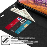 Mercury Goospery Canvas Diary Wallet Case With Card Slots for iPhone XS Max