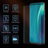 2 PCs Full Coverage Tempered Glass Screen Protector for Samsung S10 G973