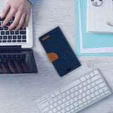 Mercury Goospery Canvas Diary Wallet Case With Card Slots for iPhone 11 Pro Max