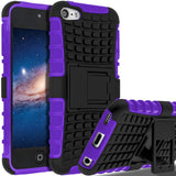 Heavy Duty Hybrid Bumper Case With Kickstand for iPod Touch 7/iPod Touch 6/iPod Touch 5