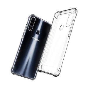 Goospery Clear Shockproof Slim Protective Case with Reinforced Corners for Samsung Galaxy A20s A207