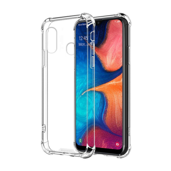 Goospery Clear Shockproof Slim Protective Case with Reinforced Corners for Samsung Galaxy A20 / A30