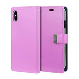 Mercury Goospery Rich Diary Wallet Case with Card Slots for iPhone XR