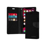 Mercury Goospery Canvas Diary Wallet Case With Card Slots for iPhone 11