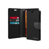 Mercury Goospery Canvas Diary Wallet Case With Card Slots for iPhone XS Max