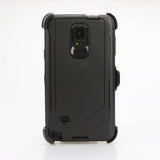 Heavy Duty Tough Case with 360° Rotating Belt Clip for Samsung Note 4