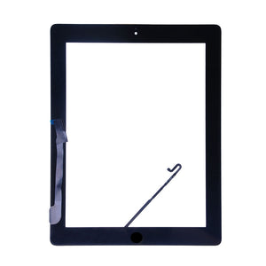 Touch Digitizer Screen for iPad 4 with Home Button Assembly and Adhesive
