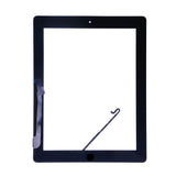 Touch Digitizer Screen for iPad 4 with Home Button Assembly and Adhesive