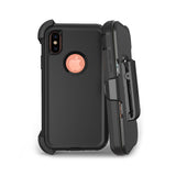Shockproof Robot Armor Hard Plastic Case with Belt Clip for iPhone X / XS / XR / XS Max