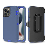 Shockproof Robot Armor Hard Plastic Case with Belt Clip for iPhone 14 Plus