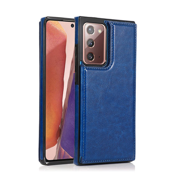 Back Magnetic Flip Leather Wallet Cover Case With Card Slots for Samsung Galaxy Note 20/Note 20 Ultra