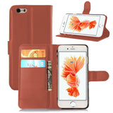 Wallet Flip Leather Case With Card Slots TPU Cover for iPhone X / XS