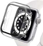 Full Cover With Tempered Glass Screen Protector for Apple Watch 44 42 40 38mm