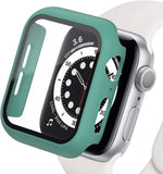 Full Cover With Tempered Glass Screen Protector for Apple Watch 44 42 40 38mm