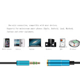 Male To Female 3.5mm AUX Audio For Mobile Phone iPod or MP3 Stereo Extension Cable Cord